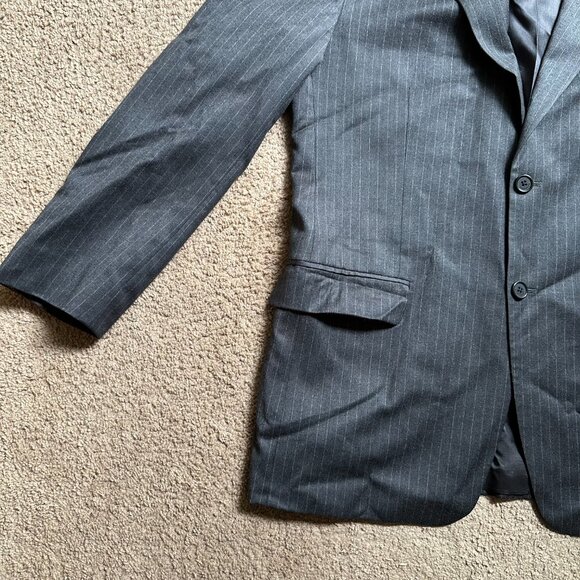 Tommy Hilfiger Blazer Mens 42R 100% Wool Sports Coat 2 Button Close Pockets Grey - Picture 7 of 15